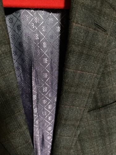 Blazer uomo lana Ted Baker London Endurance - grigio a quadri, taglia 40R, ottimo - Foto 3 di 8