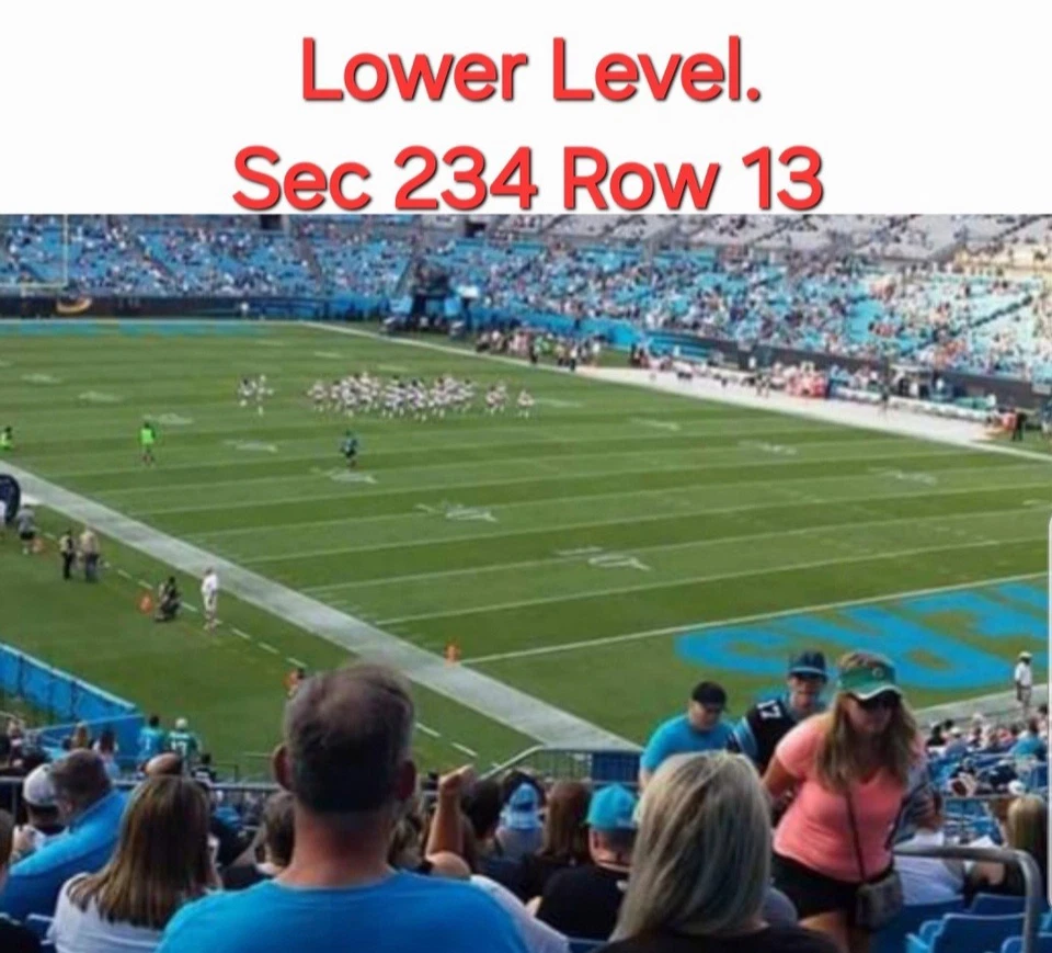 (2) Carolina Panthers vs TampaBayBuccaneers (LOWER LEVEL) - Image 2 of 4