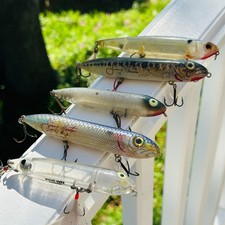 Heddon Zara Spook + Super Rover Lure Lot of 5 Bass Freshwater Various Color  TU1