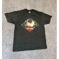 Harley-Davidson Looney Tunes Taz T-Shirt Mens Large Black Jim's St Petersburg FL