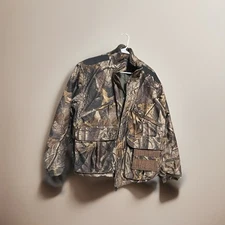 Mens L Beretta Realtree Hardwoods Hunting Jacket Insulated Water Resistant Coat