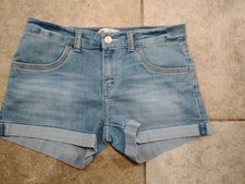 Girls Size 16R Levi's Shorty Shorts Light Blue Denim