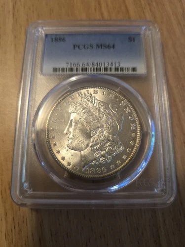 1886 Morgan Silver Dollar - PCGS MS-64