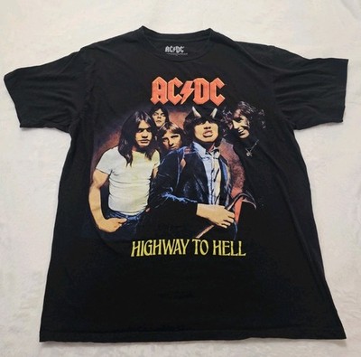 AC/DC Highway To Hell Men's T-shirt Size Large