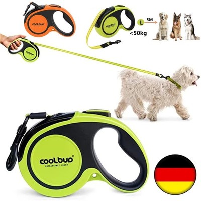 Einziehbare Rollleine Hundeleine Automatik Flexi Leine 5m bis 50kg Große Hunde