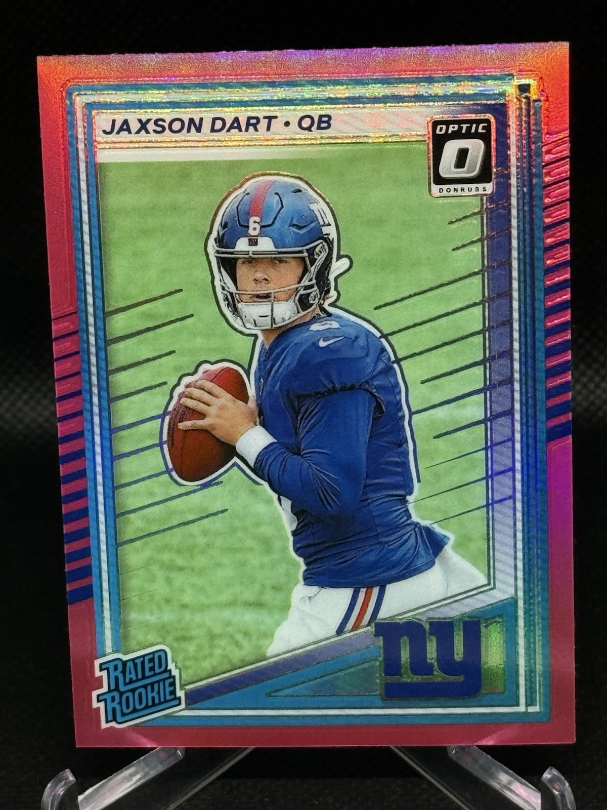 2025 Panini Donruss - Rated Rookie Jaxson Dart #400 Optic Preview Pink Prizm 🔥