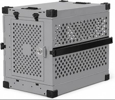 IMPACT Collapsible Dog Crate, GRAY 40"+ XL - (40.5"L X 27"W X 33"H) BRAND NEW