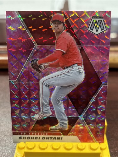 2021 Panini Mosaic - Shohei Ohtani #179 Pink Camo Mosaic Prizm