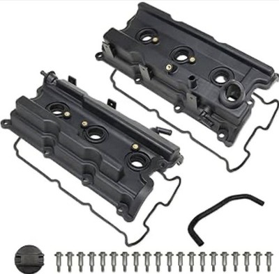 MITZONE Engine Valve Cover Set with Bolts & Oil Cap & Gaskets & Spark Plug Tube