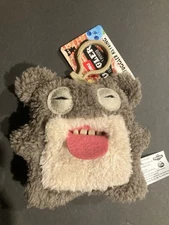 Fuggler Funny Ugly Monster Keychain Plush Keyring Scaresome Square Bear Brown