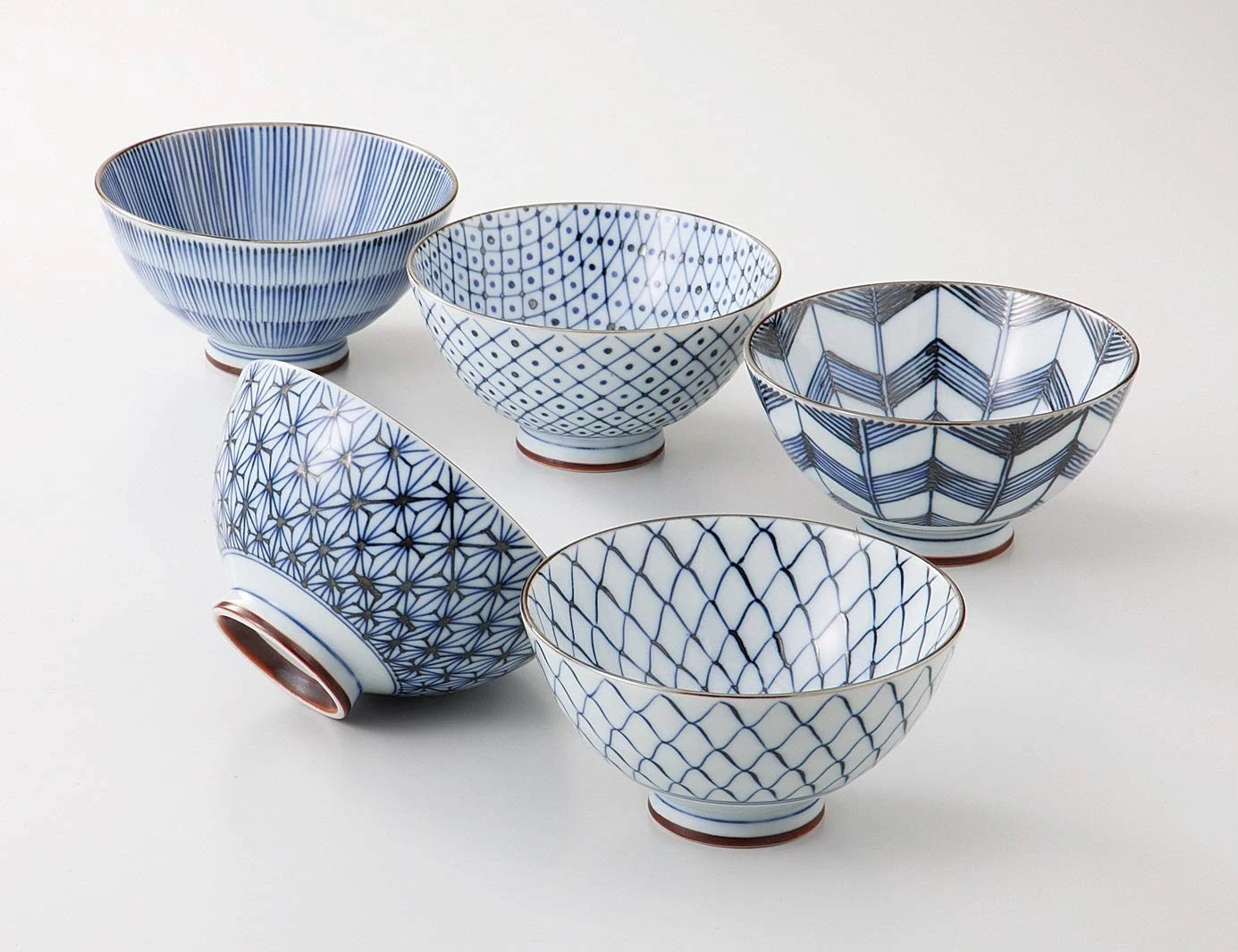 Saikai Pottery Traditional Japanese Rice Bowls