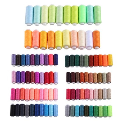 Nähgarn Set 100 Farben 250 Yard jede Spule Polyestergarn Set für Hand7555
