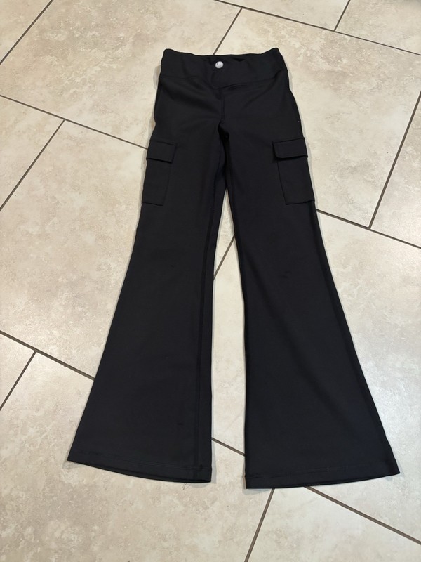 Yogalicious Lux Girls Everyday Flare Pants Size L 12 Black