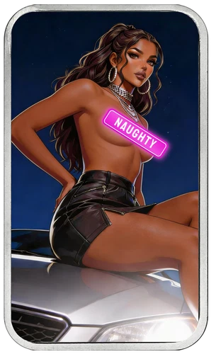 Bullion Baddies S 7 Backstage Seduction Cashmire Kira Naughty 1 oz Silver Bar