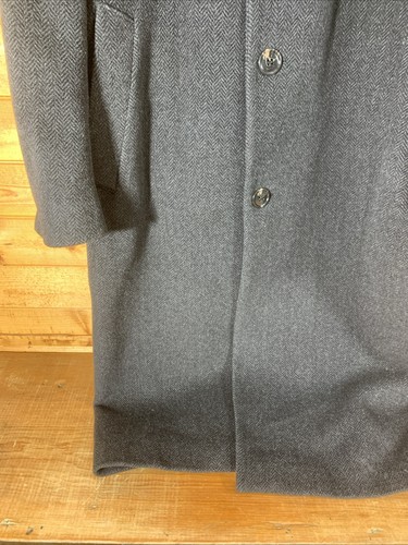 LAUREN RALPH LAUREN Übermantel Herren 42R Kaschmir Wollmischung schwarz lang gefüttert - Bild 4 von 18