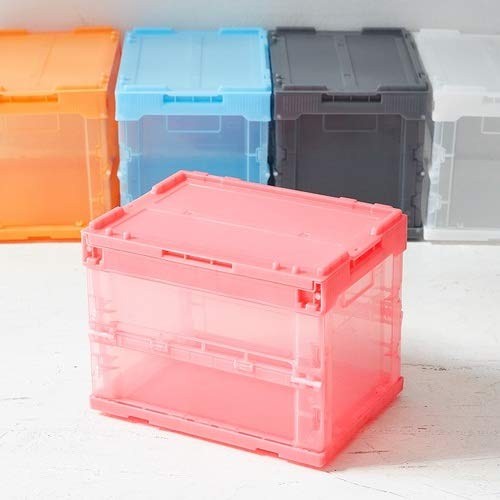 Folding Container Skeleton Transparent Black 20L with Lid TR-SC20-BK - Picture 7 of 8