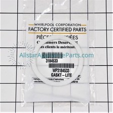 Whirlpool Range/Stove/Oven Light Lens Gasket WP3184533