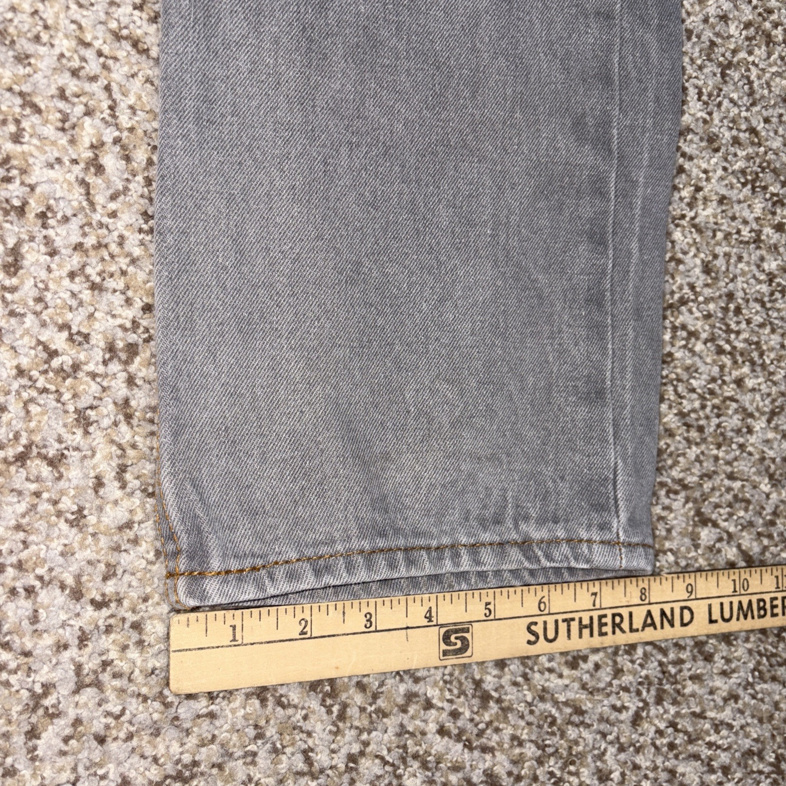 Levis Strauss 501 36x30 Fits 34 X 28 Button Fly Denim Cotton Jeans Gray - View 11