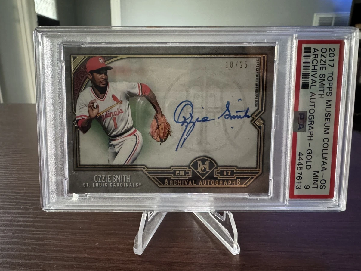 Topps Ozzie Smith Baseball Original Autographed Sports Trading
