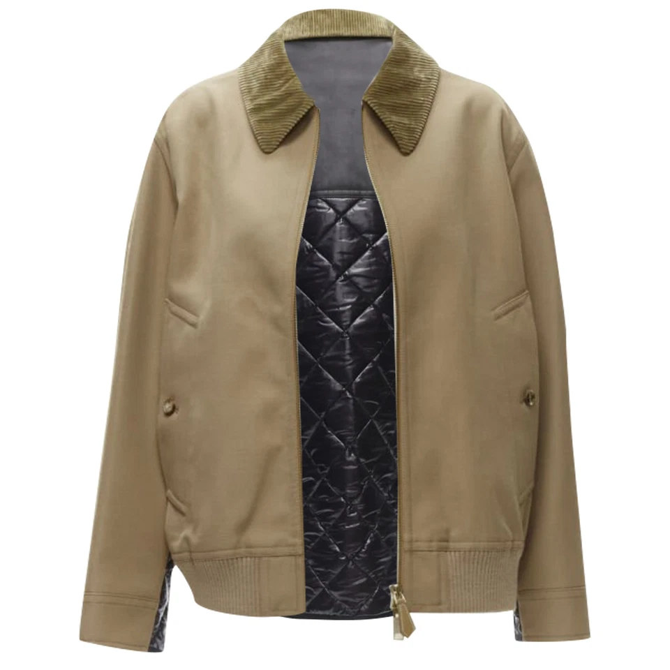 Top corto Michael Kors de lana seda floral sin mangas beige talla 40 Foto 3 de 4