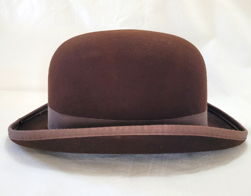 Bowler Hut Dorfman Pacific Herren Größe M 22,5 Zoll dunkelbraun Filz 31905 USA - Bild 10 von 15