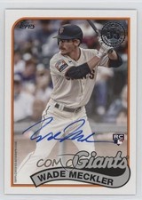 2024 Topps Series 2 1989 Topps Baseball Auto Wade Meckler #89BA-WME Auto 19l2