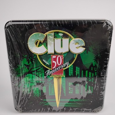 Clue 50th Anniversary Edition Board Game 1998 Parker Brothers Tin Sealed NEW