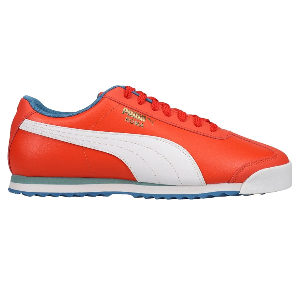 Scarpe casual sneakers rosse uomo PUMA Roma Go For stringate 385482 01