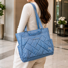 NEW   Lug Cabby Blue Moon Carryall Tote RFID ...