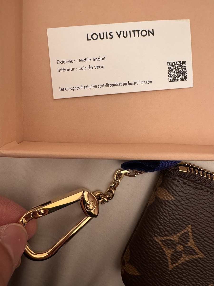 Louis Vuitton LV Monogram Canvas Clef Cles Key Case Coin Purse