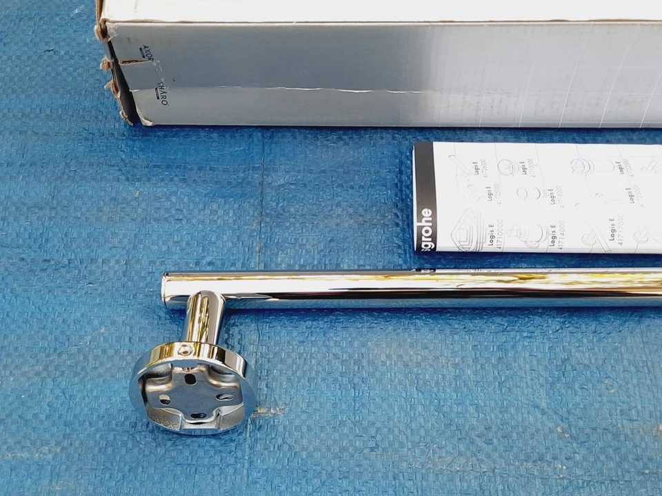 Barra de Toalha Hansgrohe 41716000 Logis Universal 24" ~ Cromada NOVA - Imagem 3 de 4