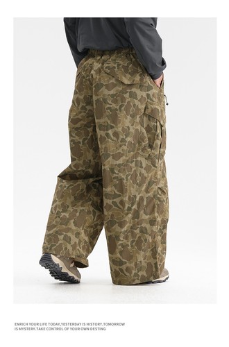 Mens Loose Cargo Pant Hunting Outdoor Big Size Elastic Waist Trousers New - Picture 19 of 31