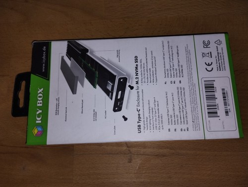 ICY BOX IB-1824ML-C31 Obudowa SSD Czarna M.2 - Zdjęcie 2 z 4