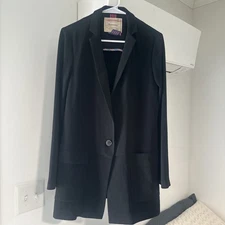 Anthropologie Cartonnier Blazer Jacket Women Small Cornerstone Open Front Career