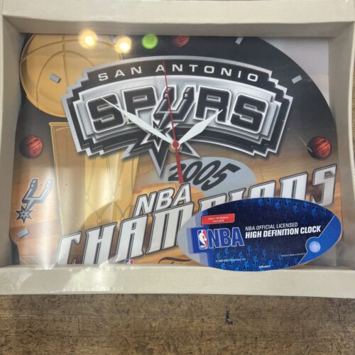 2005 Wincraft NBA Official Licensed High Definition Clock San Antonio Spurs