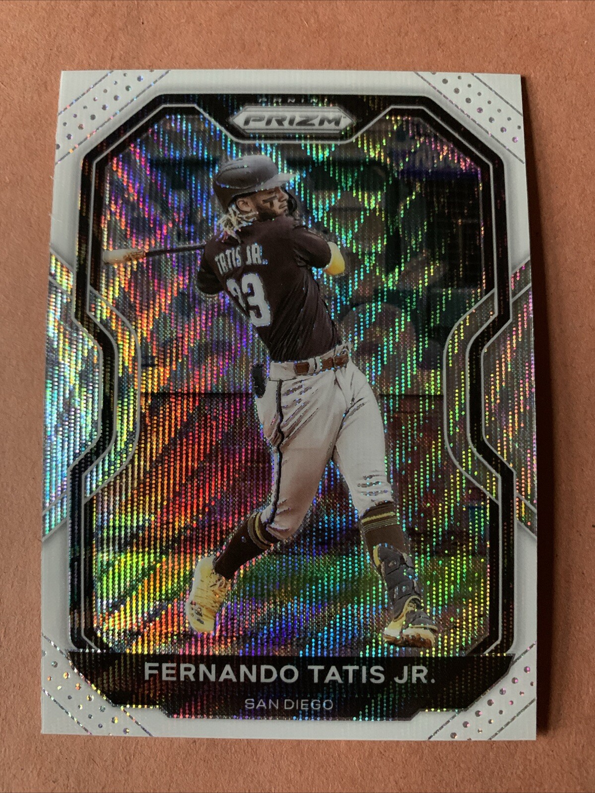 2021 Prizm Baseball Fernando Tatis White Wave Prizm #161