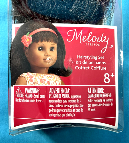 NIP ~ American Girl Melody's Hairstyling Set ~ Melody for 18" Dolls Fancy Hair - Picture 4 of 8