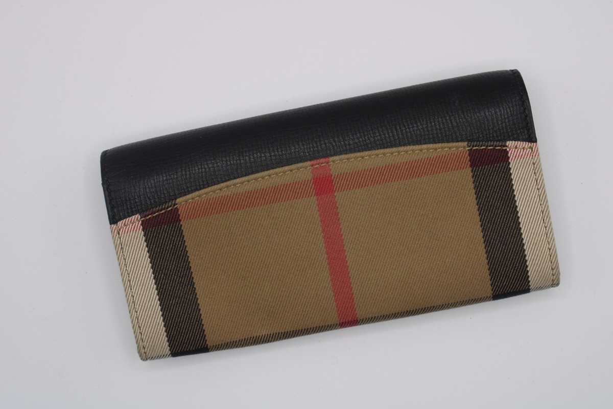 NWOT - Burberry Nova Check Leather Wallet | eBay