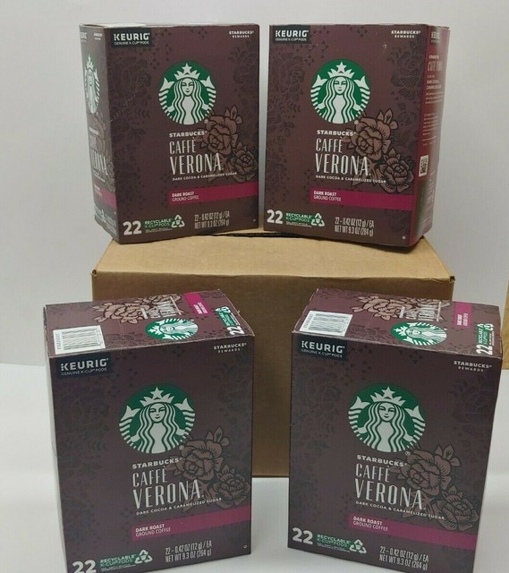 Starbucks Caffe Verona Dark Roast Cocoa Flavor KCup