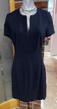 Diane Von Furstenberg women’s size 10 navy Agatha Knit Suiting dress