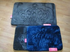 Juicy Couture Crown Bathroom Memory Foam Bath Rug Mat Shower Home NEW