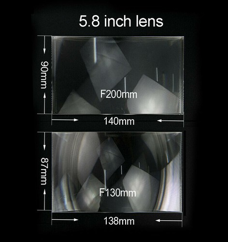 2pcs 3/5/12/15 inches PMMA Fresnel Lens Solar for DIY Mobile Phone HD Projector - Picture 18 of 20