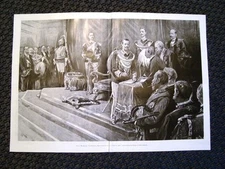 Huge 1900s Swearing-in Act of King Victor Emmanuel III of Savoy