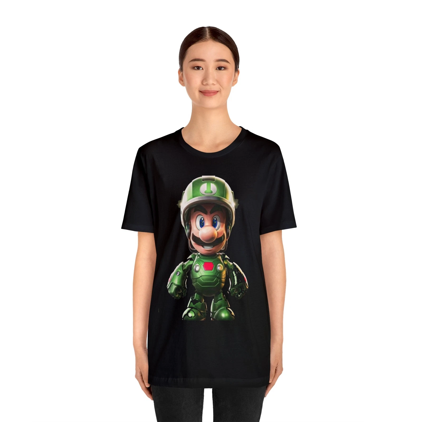 Luigi power up! Unisex Jersey Short Sleeve Tee