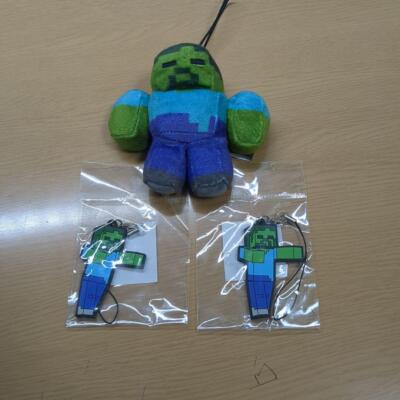 Minecraft Zombie Plush Keychain Anime Goods From Japan - Main Image