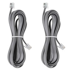 RJ12 Cable Phone Cord RJ12 6P6C Male to Male Straight Wired for Both Data and...