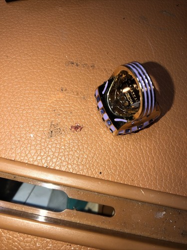 Akkad Size 5 Purple Enamel Ring Nib X - Picture 3 of 5