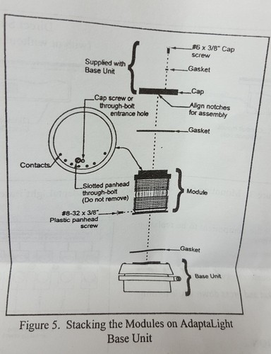 SISTEMA DE LUZ DE BALIZA APILABLE ADAPTALIGHT NO. CAT 101SINHC-N5 120VAC 50/60HZ 0,15 - Imagen 10 de 11