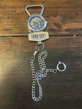 Keychain/Pocket Watch With Bottle Opener And Chain
