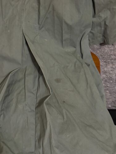 Vtg Vietnam Era Army Rain Trench 8405-965-2161 Quarpel 274 Officer Olive 42R - Picture 4 of 9